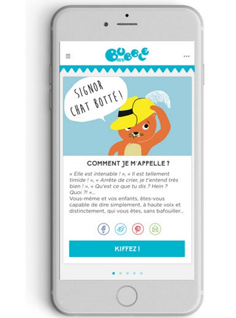 Bubble App, appli enfant