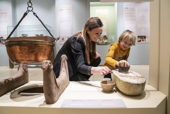 En famille au Musée des Celtes en Wallonie