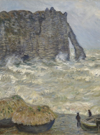 Claude Monet, Mer agitée à Étretat, 1883