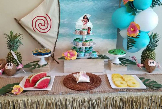 Vaiana : le thème exotique pour un anniversaire enfant - Déco