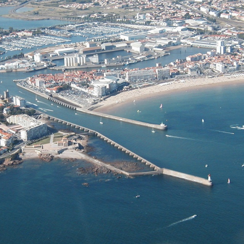 Les Sables d'Olonne vus du ciel