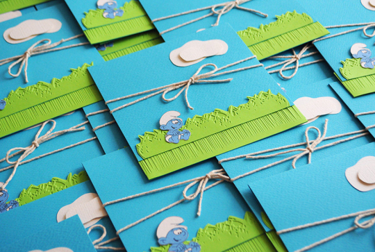 Invitations à imprimer Schtroumpfs