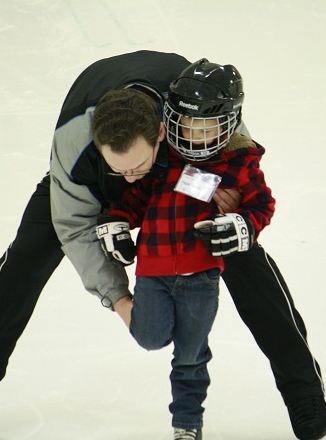 Patinoire en famille