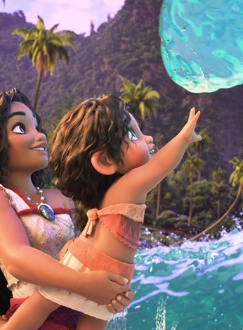 Vaiana 2 : Vaiana et une vague qui s'approche