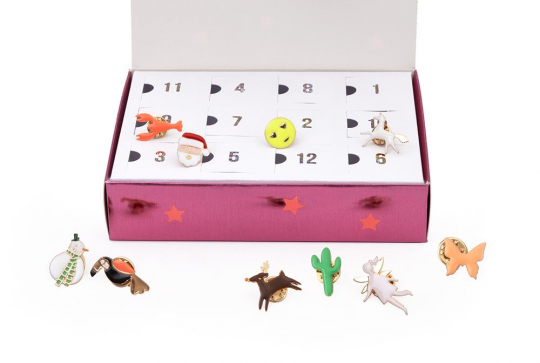 Calendrier de l'avent pin's - Meri Meri