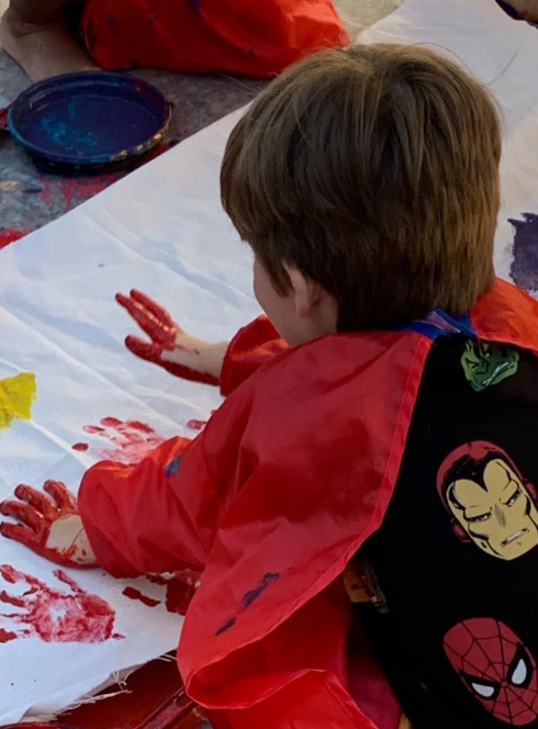 Visite-atelier crèche, 2022 au CAPC