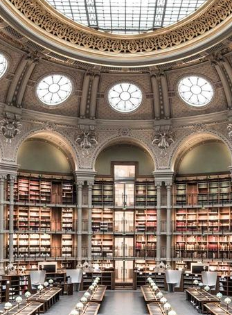 Bnf Richelieu : la salle Ovale après restauration