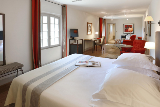 Chambre de l'hôtel Oustau de Baumanière