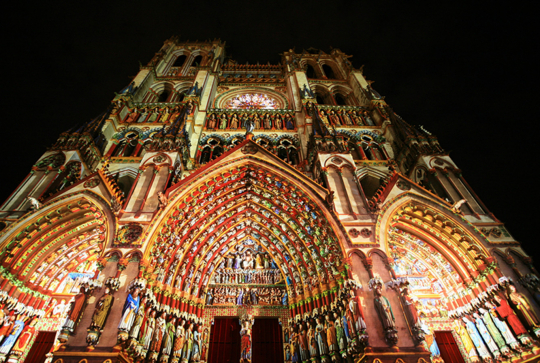 son et lumière à Amiens