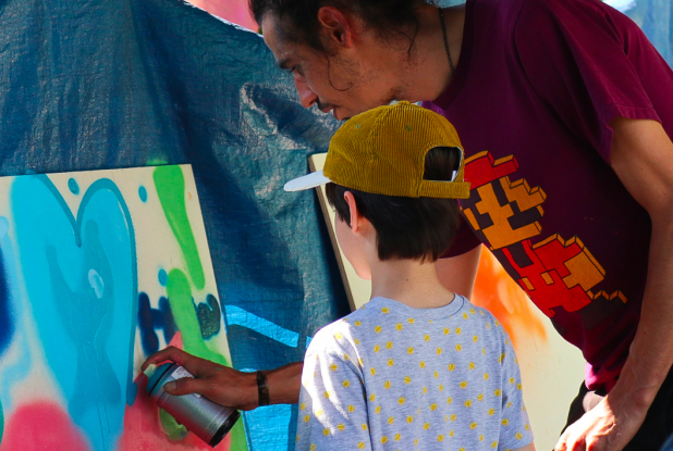 Poisson Lune : graffiti