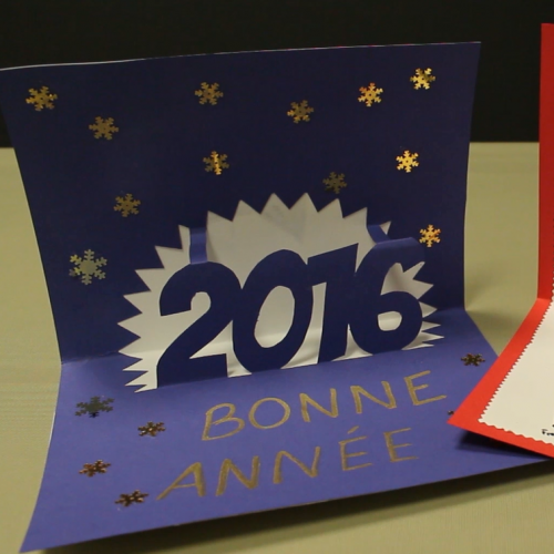 Tuto carte de voeux en vidéo