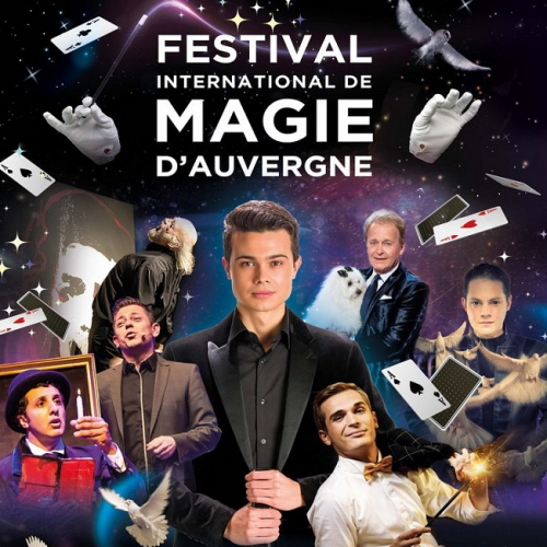 Festival international de magie d'Auvergne : Affiche promotionnelle avec tous les magiciens