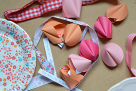 Fortune cookies en papier