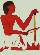 Du geste à la flamme : Dessin égyptien représentant une technique pour allumer un feu