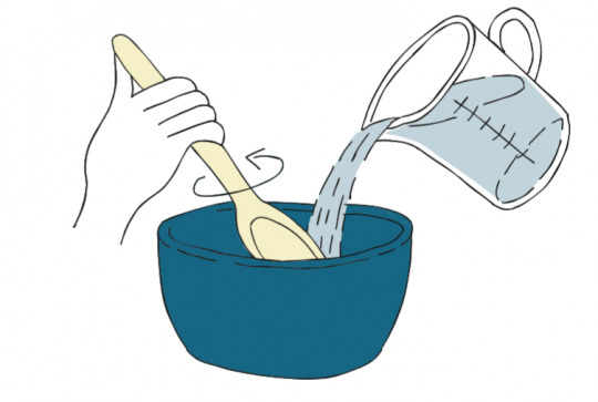 Fabriquer sa propre peinture - étape 2