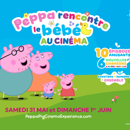 Gagnez 2 places pour "Peppa rencontre le bébé au cinéma"