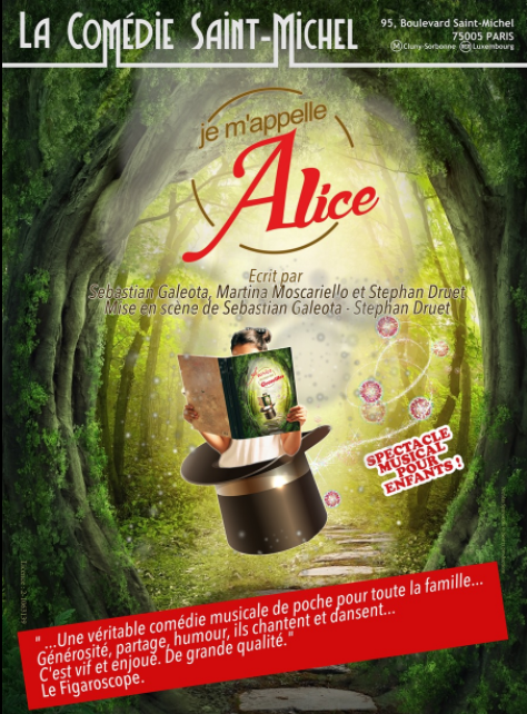 Je m'appelle Alice - Affiche Comédie Saint-Michel
