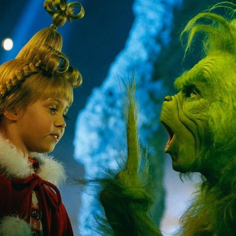 Le Grinch : Jim Carrey avec la fillette