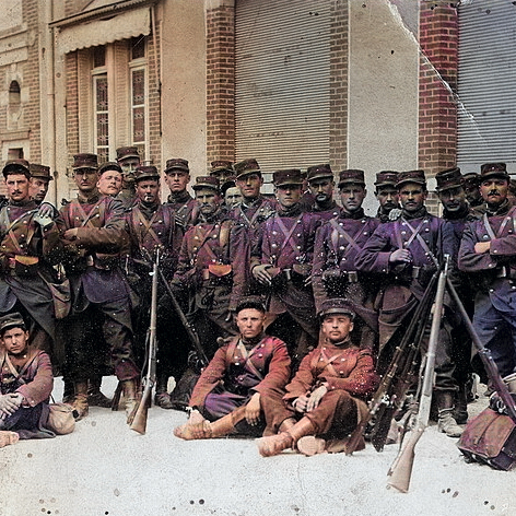 Fort de Bron Photo soldats
