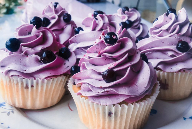 Edmond Café - Cupcake myrtille