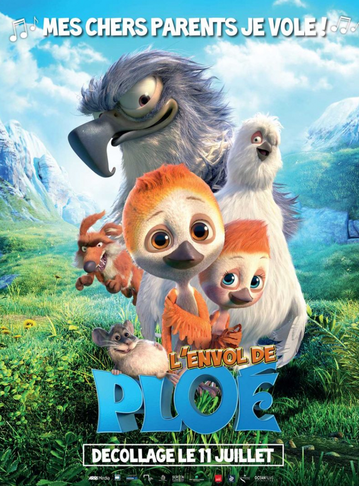 Films En Ce Moment Au Cinéma L'Envol de Ploé : film d'animation pour enfants au cinéma le 11 juillet