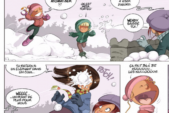 Bataille de neige Sisters