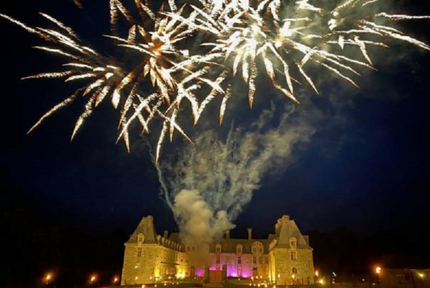 Château Le Rocher Portail - feu d'artifice
