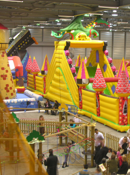 De nombreuses attractions gonflables