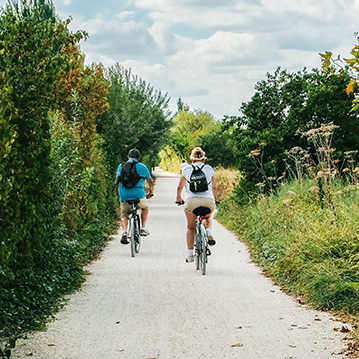 Promenade bleue : balade à vélo en famille