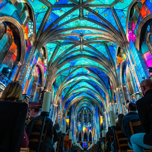 Luminiscence dans la Cathédrale de Bordeaux