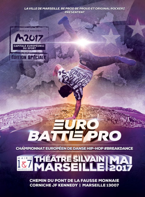 Affiche de l'Euro Battle Pro 2017 à Marseille
