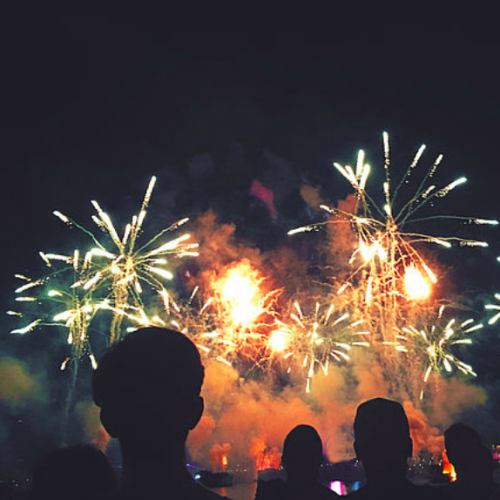 Feu d'artifice du 14 juillet à Pantin