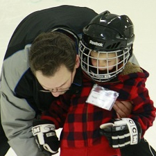 Patinoire en famille