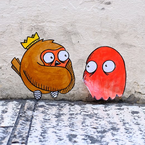 Promenade street art à Croix-Rousse avec Nomade Land et Flo81