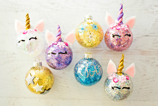 Boule de Noël Licorne