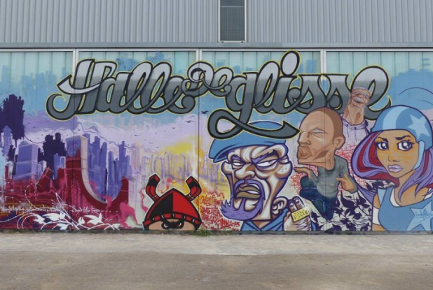 Skatepark Halle de Glisse : Extérieur