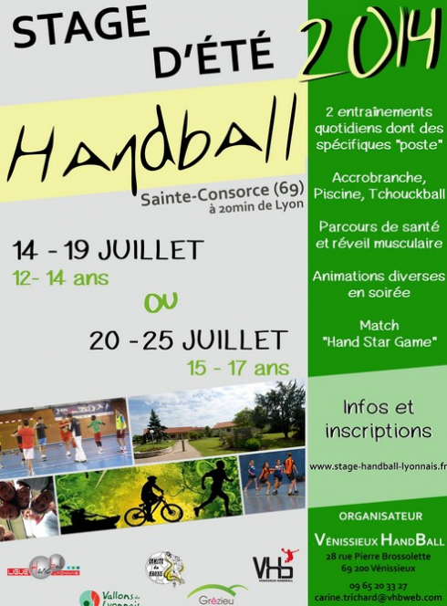 Stage d'été Handball