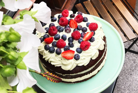 Noglu : gâteau fruits rouges