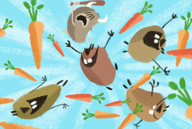 Le Quatuor à Cornes - Là-haut sur la montagne : carottes