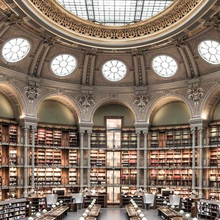 Bnf Richelieu : la salle Ovale après restauration