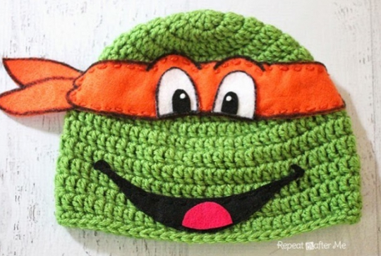 Panoplie Tortue Ninja - Bonnet par Repeat Crafter me