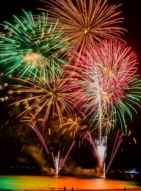 Feu d'artifice du 14 juillet à La Baule par Caroline Paux