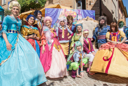 Les personnages de la série Regal Academy à Gradara