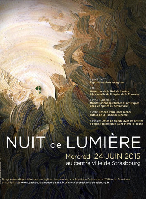 Nuit de Lumière 2015 Strasbourg affiche