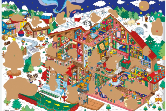 Calendrier de l'avent à gratter OMY