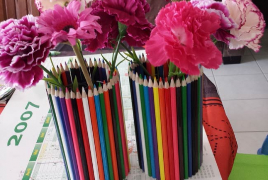 Pot à crayon pour la maîtresse