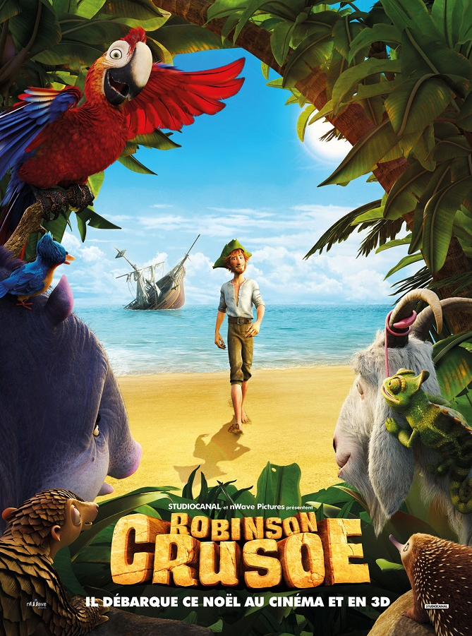 Robinson Crusoé film d'animation 3D pour enfants au cinéma le 20 avril 2016 Citizenkid Robinson Crusoé film d'animation 3D pour enfants au cinéma le 20 avril 2016 Citizenkid