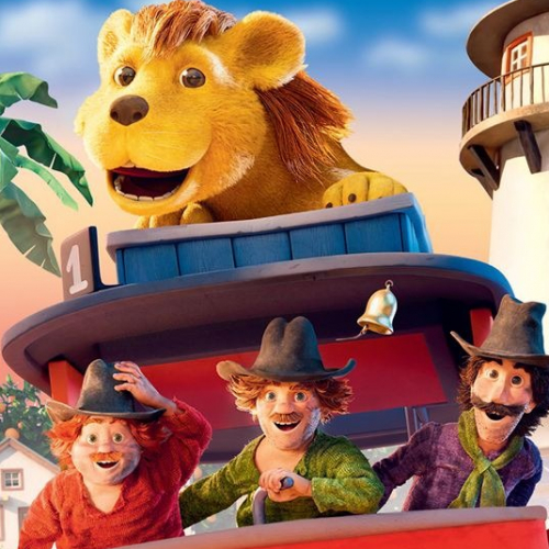 Affiche Le lion et les trois brigands :