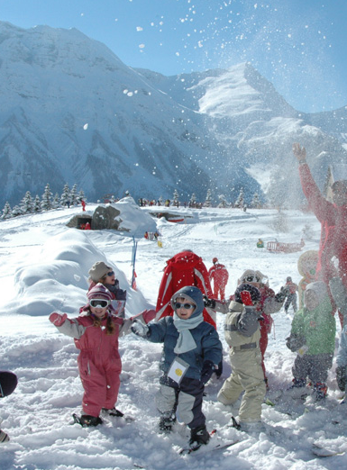 Enfants à Orcières