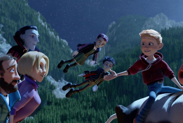 Le Petit Vampire - Vol dans le ciel